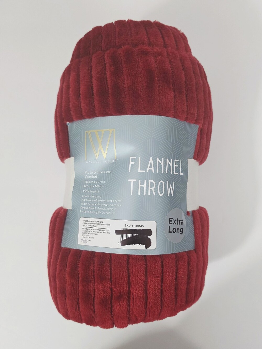 Wayland Square Plush Extra Long Throw Blanket 50" X 70"